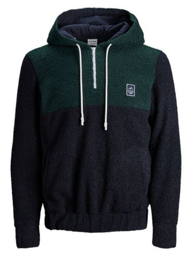 Jack & Jones - Colourblock Logo Plush Hoodie
