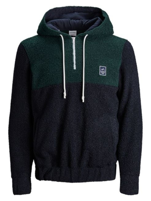 Jack & Jones - Colourblock Logo Plush Hoodie